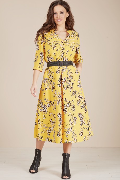 Платье Teffi Style 1486 лимонный размер 44-58 #2