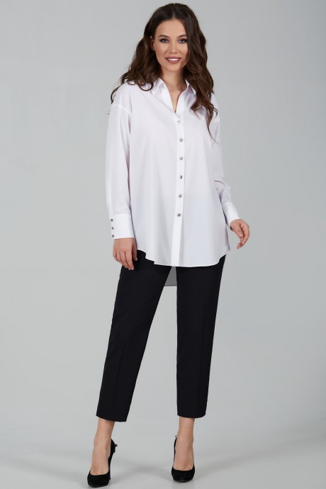 Блузка Teffi Style 1506 белый размер 44-58 #2