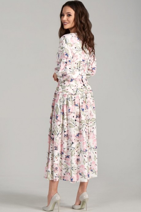 Платье Teffi Style 1496 /1 оливковый листик размер 48-58 #3