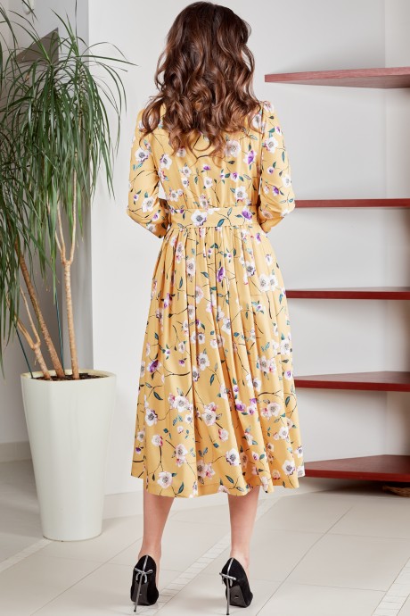 Платье Teffi Style 1425 шафраново-желтый размер 44-54 #3