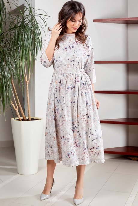 Платье Teffi Style 1492 жемчужный размер 46-56 #1