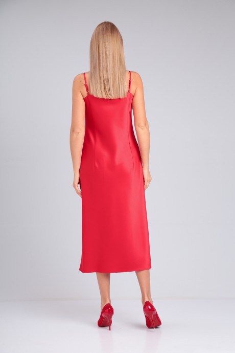 Платье Такка 23-211/1 красный размер 44-54 #8