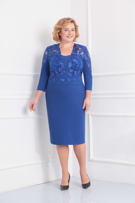 Вечернее платье Ksenia Style 1466 синий размер 54-58 #1