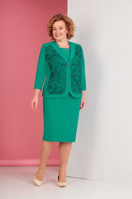 Вечернее платье Ksenia Style 1499 зеленый размер 58-62 #1