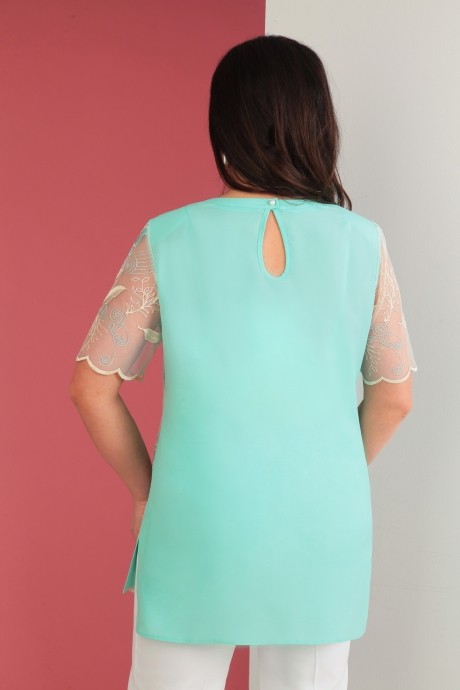 Блузка, туника, рубашка Ksenia Style 1534 мята размер 56-66 #2
