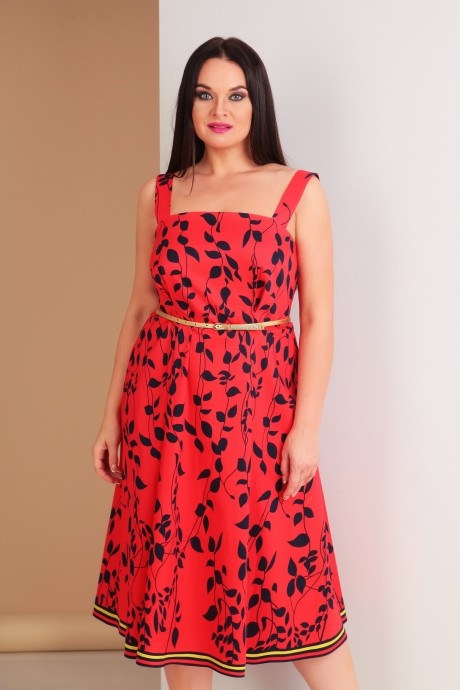 Платье Ksenia Style 1543 красный размер 48-52 #2