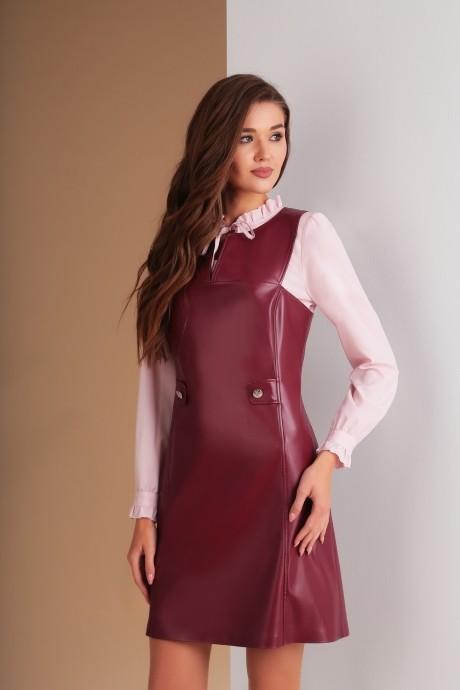 Блузка, туника, рубашка Ksenia Style 1553Б розовый размер 44-48 #2