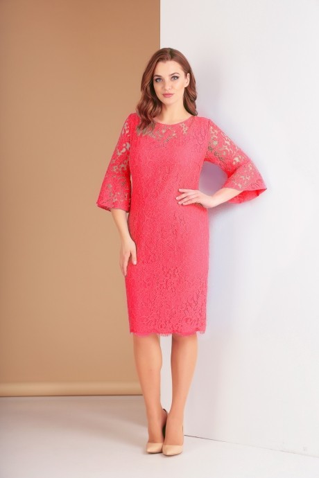 Вечернее платье Ksenia Style 1549 коралл размер 52-56 #1