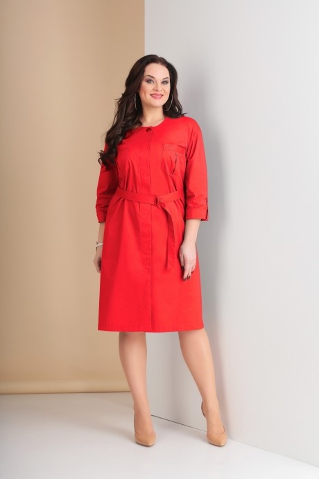 Платье Ksenia Style 1623 красный 1623 вся продана и красном и хаки размер 52-56 #1