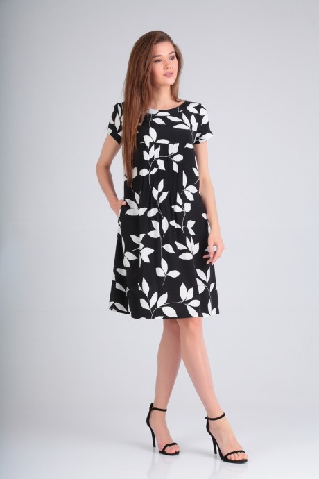 Платье Ksenia Style 1789 черно-белый размер 44-48 #2