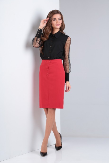 Блузка Ksenia Style 1818 черный размер 44-48 #1