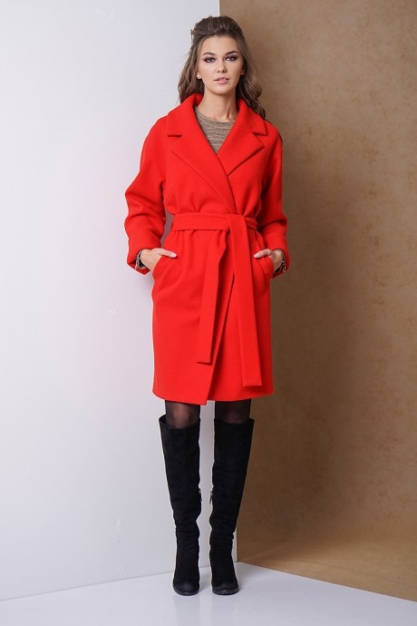 Пальто Fantazia Mod 3131 красный размер 44-54 #2