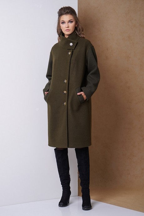 Пальто Fantazia Mod 3289 зеленый размер 48-54 #1