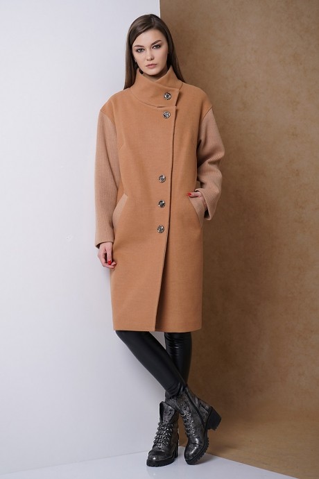 Пальто Fantazia Mod 3289 кэмел размер 48-54 #2
