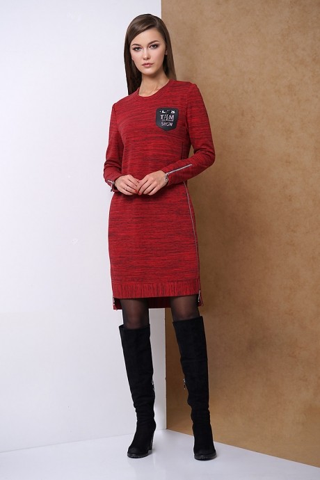 Платье Fantazia Mod 3301 красный размер 44-50 #1