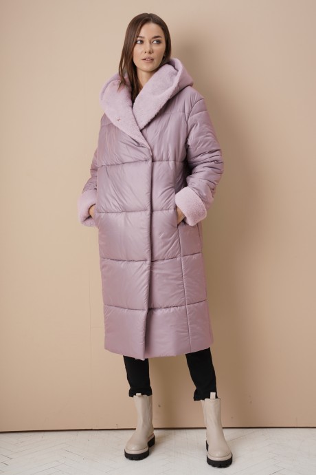 Пальто Fantazia Mod 4393 розовое размер 46-48 #1