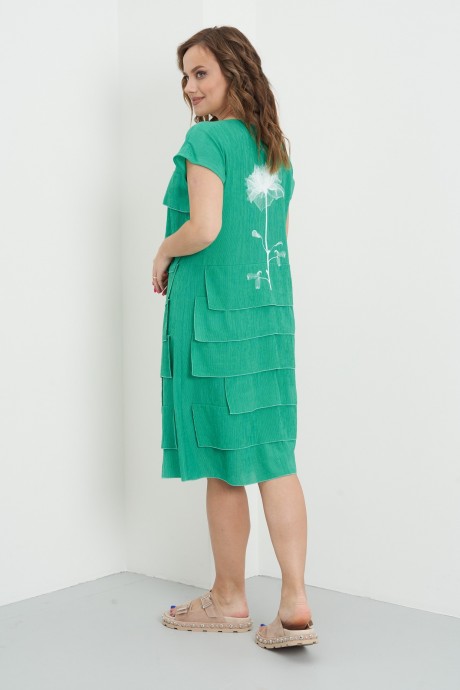 Платье Fantazia Mod 4201.1 зеленый размер 48-56 #3