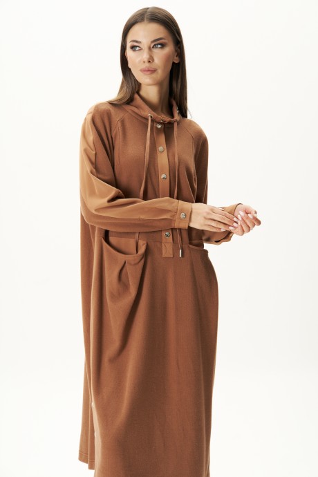 Платье Fantazia Mod 4617 коричневый размер 48-54 #3