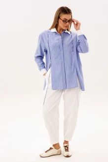 Брючный костюм Fantazia Mod 5052 бело-голубой