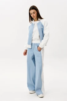 Брючный костюм Fantazia Mod 5343 голубой, белый