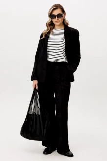 Брючный костюм Fantazia Mod 5316 тройка черно-белый