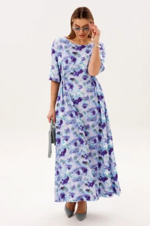 Платье Fantazia Mod 5758 фиолетовые цветы