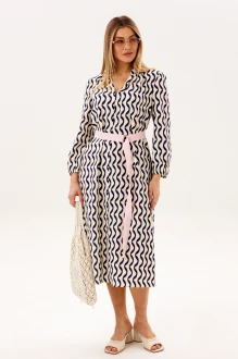 Платье Fantazia Mod 5416 черно-белое