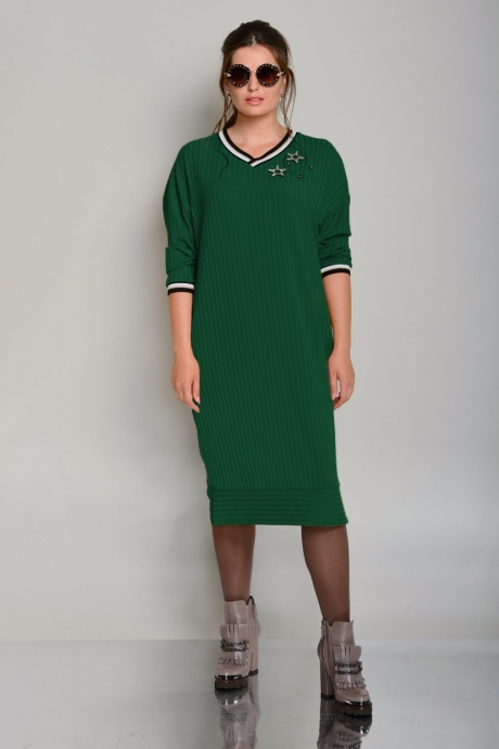 Платье Faufilure С667 зеленый размер 52-56 #1