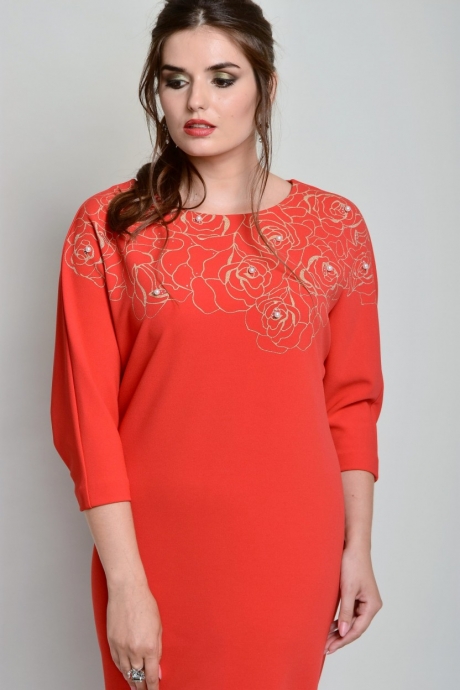 Платье Faufilure С672 красный размер 52-56 #2