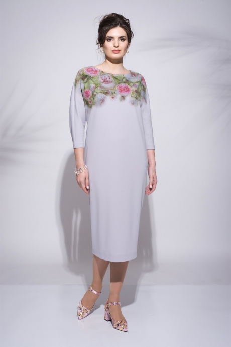 Платье Faufilure С621 серый размер 52-54 #1
