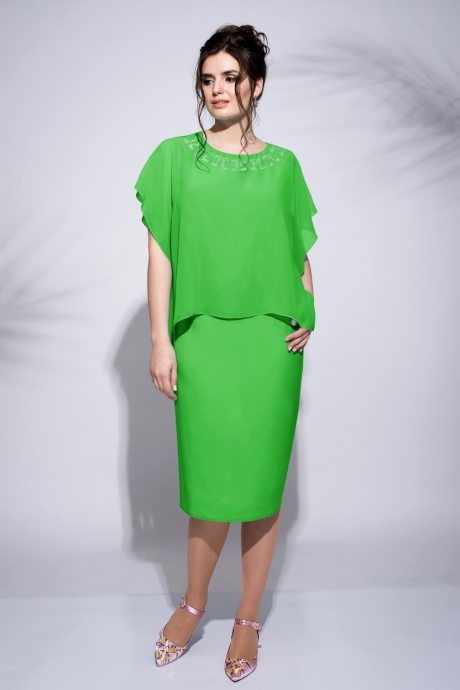 Вечернее платье Faufilure С488 зеленый размер 52-56 #1