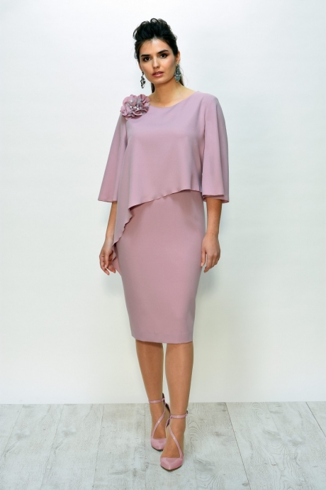 Вечернее платье Faufilure С813 темно-розовый размер 52-56 #1