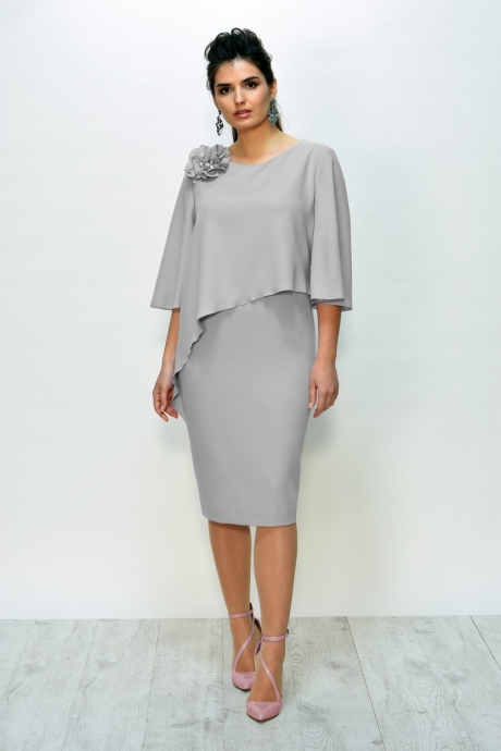 Вечернее платье Faufilure С813 серый размер 56 #1