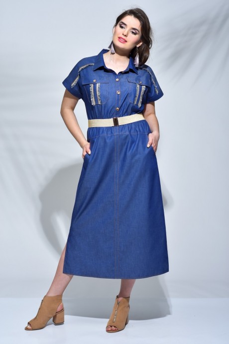 Платье Faufilure С638 джинс размер 48 #1