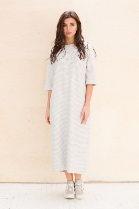 Платье Faufilure С1047 светло-серый размер 52-56 #1