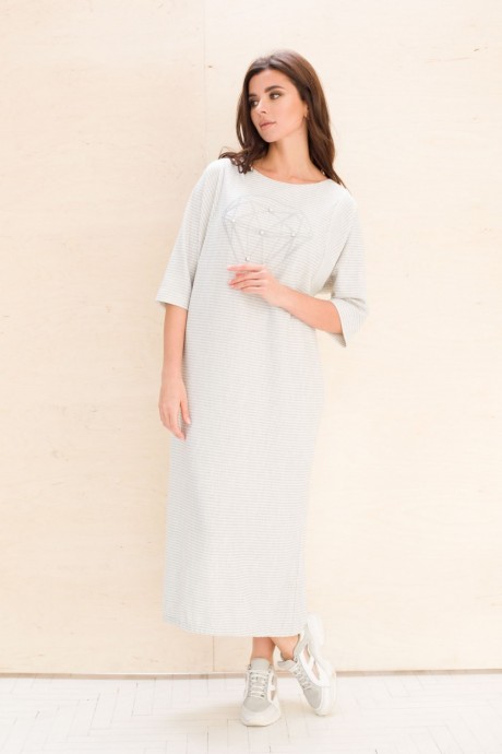 Платье Faufilure С1047 светло-серый размер 52-56 #2