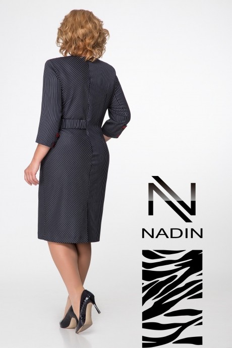 Платье Надин-Н 1412 темно-синий/полоска размер 52-56 #2