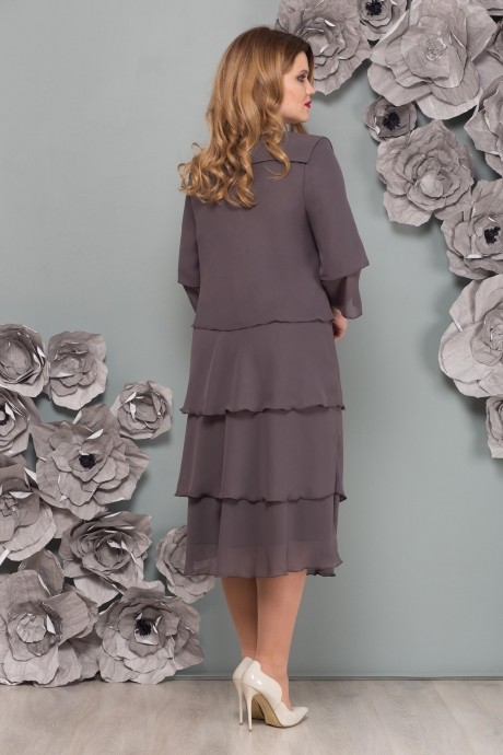 Вечернее платье Надин-Н 1489 серый размер 52-56 #2
