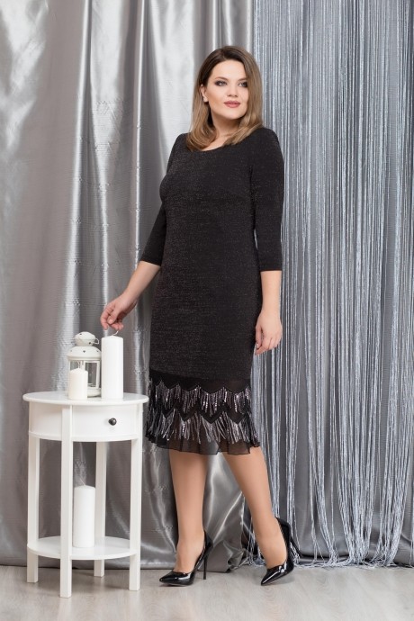 Вечернее платье Надин-Н 1577 черный размер 50-56 #1
