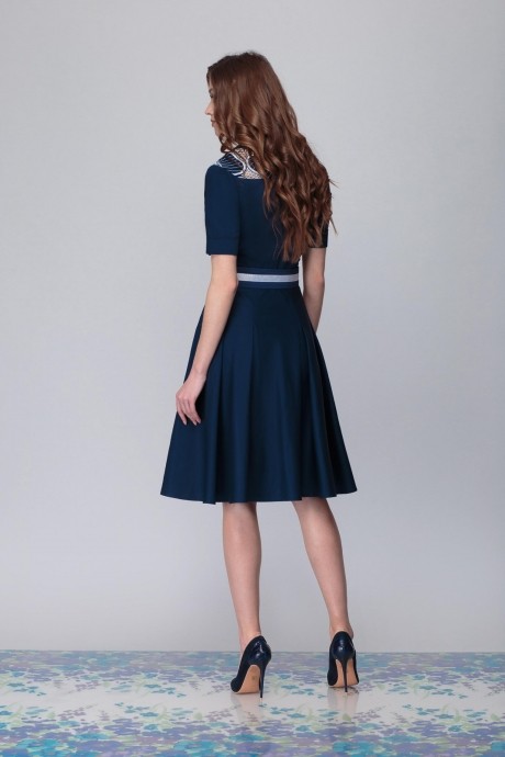 Платье Надин-Н 1607 синий размер 46-50 #2