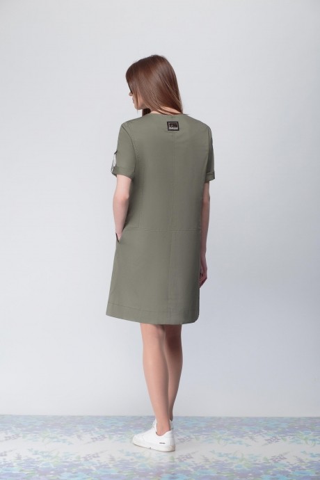 Платье Надин-Н 1602 хаки размер 48-52 #2