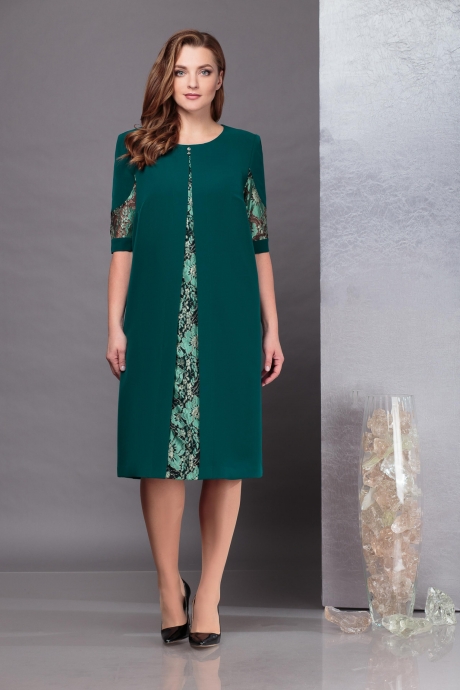 Вечернее платье Надин-Н 1588/2 зеленый размер 58-62 #1