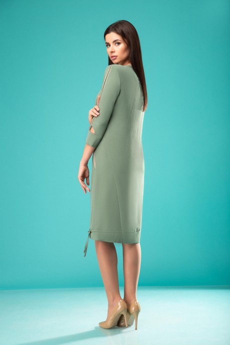 Платье Надин-Н 1729/1 оттенки зелени размер 50-54 #3