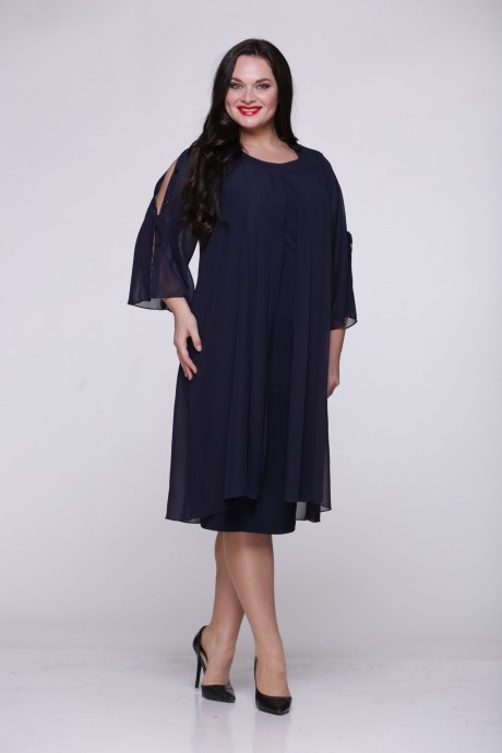 Вечернее платье Надин-Н 1246 темно-синий размер 56-62 #1