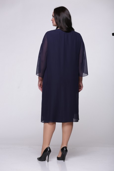 Вечернее платье Надин-Н 1246 темно-синий размер 56-62 #2