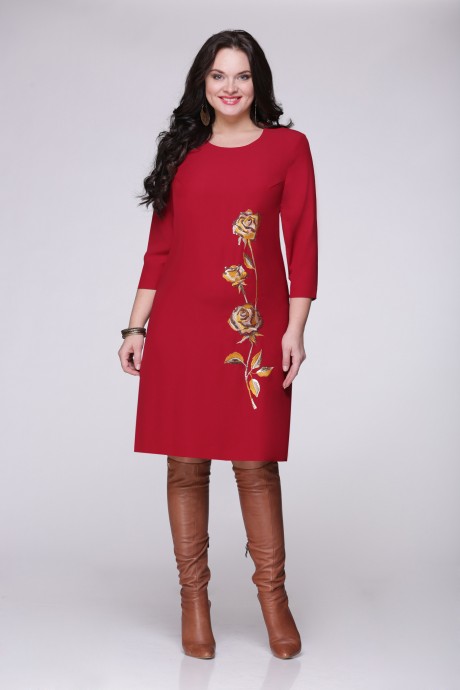 Вечернее платье Надин-Н 1256 светло-бордовый размер 48-60 #1