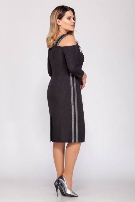 Вечернее платье ЛаКона 1151 черный размер 56-60 #2