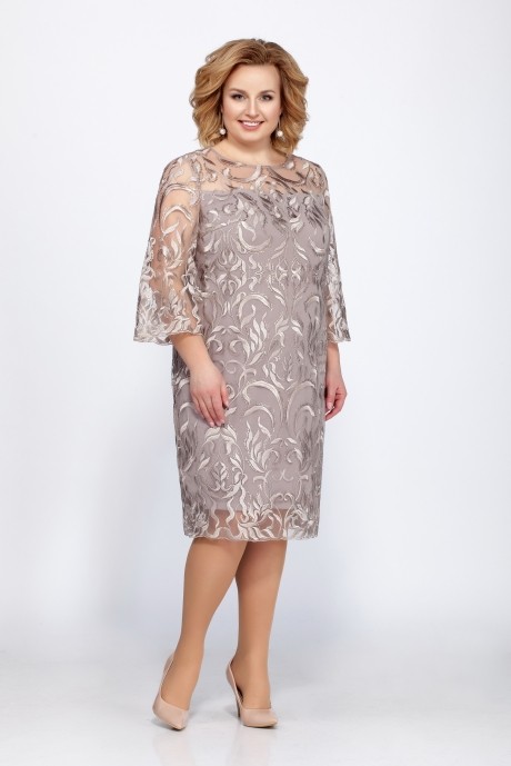 Вечернее платье ЛаКона 969 капучино размер 52-62 #1