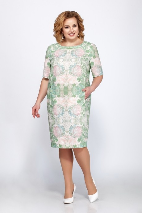 Платье ЛаКона 1193 нежно-зеленый размер 52-56 #1
