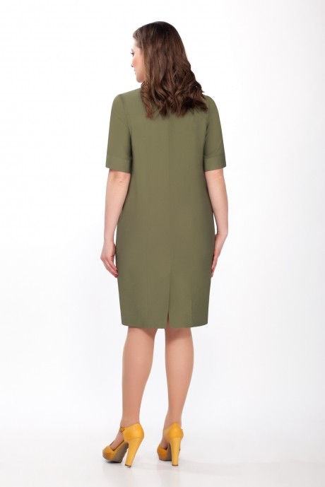 Платье ЛаКона 1215 хаки размер 48-52 #2